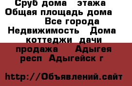 Сруб дома 2 этажа › Общая площадь дома ­ 200 - Все города Недвижимость » Дома, коттеджи, дачи продажа   . Адыгея респ.,Адыгейск г.